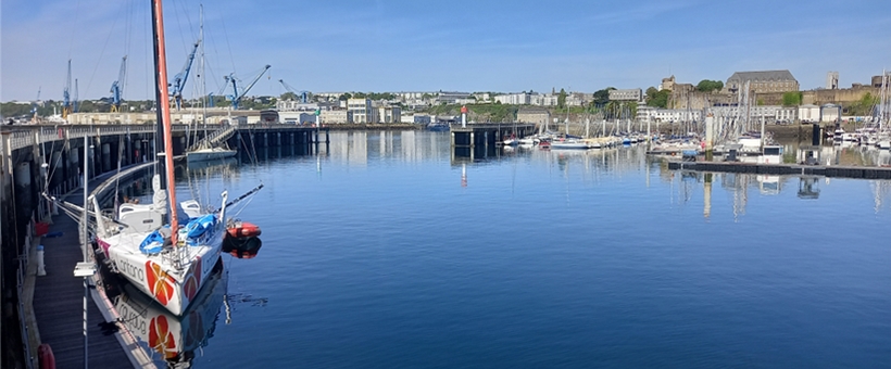 IMOCA à Brest pour la Guyader Bermudes 1000 RACE