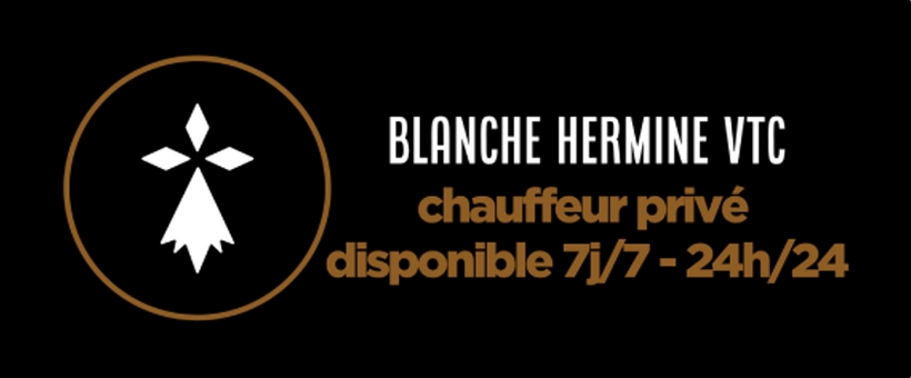 chauffeur vtc Brest, Blanche Hermine