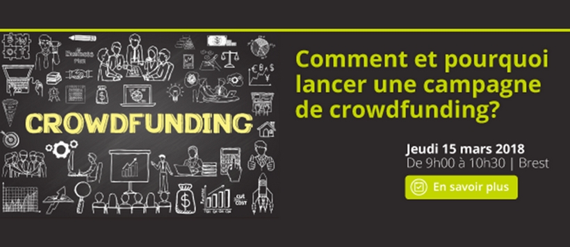 campagne pour le crowdfunding, relayé par le Centre d'Affaires du Port à Brest
