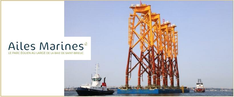 Eolienne en mer Saint-Brieuc